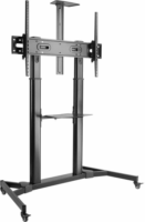 Sbox FS-3610 60"-100" TV gurulós padló tartó állvány - Fekete