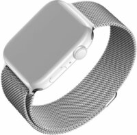 Fixed Mesh Apple Watch Apple Watch S4/S5/S6/S7/S8/S9/S10/SE Fém Szíj 42/44/45/46/49mm - Ezüst
