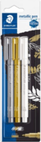 Staedtler metallic 1-2mm Dekormarker készlet - Vegyes színek (3db/csomag)