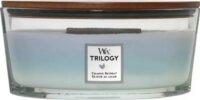 WoodWick Trilogy Calming Retreat - Nyugtató elvonulás Illatgyertya 453,6g - Trikolor