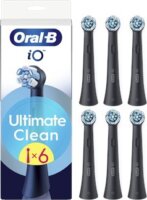 Oral-B iO UltimateClean Elektromos fogkefe Pótfej - Fekete (6db)
