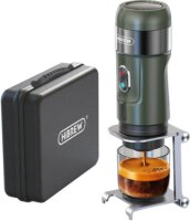 HiBREW H4B_GN 3in1 Hordozható Kapszulás Kávéfőző 80W - Fekete / Zöld