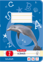 Herlitz 3320207 16 lapos A5 Vonalas füzet - Kék/Mintás