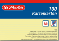Herlitz 1150515 100 lapos A5 Vonalas jegyzettömb - Sárga