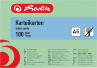 Herlitz 1150556 100 lapos A5 Vonalas jegyzettömb - Zöld