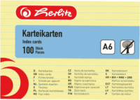 Herlitz 1150614 100 lapos A6 Vonalas jegyzettömb - Sárga