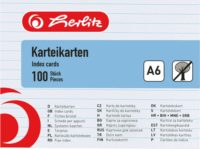 Herlitz 1150606 100 lapos A6 Vonalas jegyzettömb - Fehér