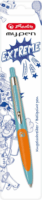 Herlitz 50046911 Nyomógombos golyóstoll (Kék tinta/ 0,5mm) - Kék/Narancssárga