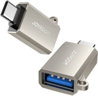 Joyroom S-H151 USB-C apa - USB-A anya Átalakító Adapter - Ezüst