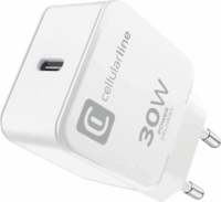 Cellularline USB Type-C Hálózati Gyorstöltő 30W - Fehér