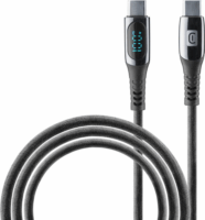 Cellularline 5A USB-C apa - USB-C apa adat és töltőkábel 2m - Fekete