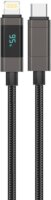 Foneng XS05 USB-C apa - Lightning apa Töltő- és adatkábel 1.2m - Fekete