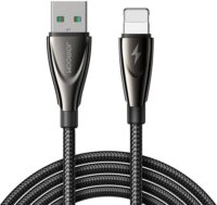 JoyRoom SA31-AL3 USB-A apa - Lightning apa Töltő- és adatkábel 1.2m - Fekete