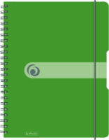 Herlitz 11293099 80 lapos A4 Négyzetrácsos Spirálfüzet - Zöld