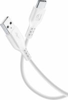 Cellularline USB-A apa - USB-C apa Adat és töltőkábel 1.2m - Fehér