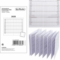 Herlitz 50047635 A5 2025 Leporello havi naptár - Fehér