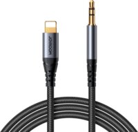 Joyroom SY-A06 Lightning apa - 3.5mm Jack apa Audio Kábel 1.2m - Fekete