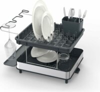 Joseph Joseph Excel Rozsdamentes acél Kétszintes edényszárító 46,5 x 32 x 31,5 cm - Inox / Fekete