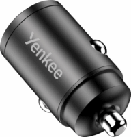 Yenkee YAC CAR 02 Mini USB-A / USB-C Szivargyújtós töltő - Fekete