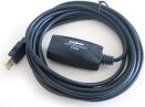 USB 2.0 hosszabító kábel jelerősítővel A/A 5m