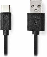 Nedis CCGL60600BK20 USB-A apa - USB-C apa Adat-és töltőkábel 2m - Fekete