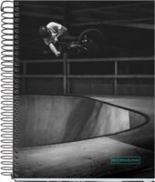 Miquelrius Skate Park 140 lapos A5 kockás spirálfüzet - Mintás