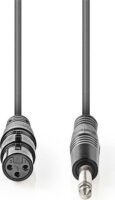 Nedis COTH15120GY30 6,35mm jack apa - XLR anya Audio Kábel 3m - Fekete