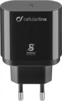 Cellularline USB-C Hálózati töltő 25W - Fekete