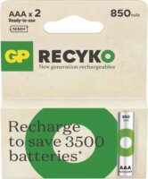 GP B25182 ReCyko Újratölthető NiMH ceruzaelem AAA microUSB 850mAh 1.2V (2db/csomag)