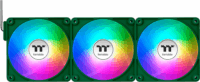 Thermaltake CT140 PWM 140x140x25mm EX ARGB Sync PC Rendszerhűtő ventilátor 3db - Sötétzöld