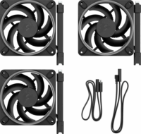 Fractal Design Momentum PWM 120x120x25mm RGB Rendszerhűtő ventilátor 3db - Fekete
