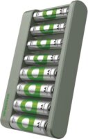 GP B50829 Eco E821 Akkumulátor töltő + 4×AA 2100 + 4×AAA 850 elem