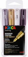 Uni Posca PC-1M Metál 1mm Dekormarker készlet - Vegyes színek (4 db / csomag)