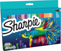 Sharpie 2201230 Fine Big Pack 1mm Dekormarker készlet - Fekete (18 db / csomag)