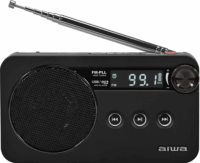 Aiwa RS-77PLL Hordozható Akkus FM PLL Zsebrádió RDS Funkcióval - Fekete