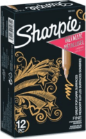 Sharpie 1891062 1.4mm Metallic Dekormarker készlet - Arany (12 db / csomag)