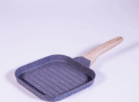 TOO KT-421 nyeles szögletes grill serpenyő 18,5 cm - Szürke
