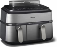Philips NA555/00 5000 Series AirFryer Okos Forrólevegős sütő 9L / 6L 2750 Watt - Fekete