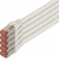DIGITUS S/FTP CAT6 Patch kábel 10m - Fehér (5db/csomag)