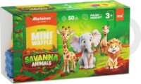 Marioinex Mini Waffle 50 darabos Savanna állatos építő játék