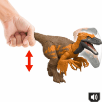 Mattel JGC80 Jurassic World Wild Roar Utahraptor figura