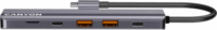 Canyon CNS-TDS17 6 in 1 Univerzális USB-C Laptop Dokkoló - Szürke