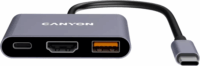 Canyon CNS-TDS4 3 in 1 Univerzális USB-C Laptop Dokkoló - Szürke