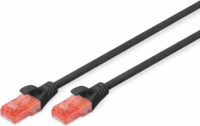 DIGITUS U/UTP CAT6 RJ45 Patch kábel 3m - Fekete