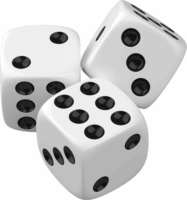 ICO Süni 3 darabos dobókocka készlet
