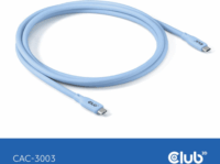 Club 3D Lifestyle USB-C apa - USB-C apa 4.0 Adat és töltő kábel 2m - Kék