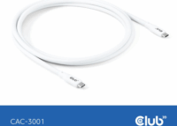 Club 3D Lifestyle USB-C apa - USB-C apa 4.0 Adat és töltő kábel 2m - Fehér