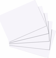 Herlitz 10621423 A6 100 darabos Indexkártya készlet - Fehér