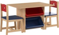 KidKraft 25942 Fa Gyerek asztal és szék szett 77,2 × 56,9 x 49,5 cm - Natúr