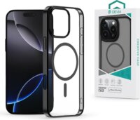 Devia ST116351 Glimmer Apple iPhone 16 Pro Max Mágneses Hátlapvédő Telefontok - Fekete / Átlátszó